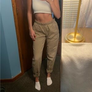 Brandy Melville/John Galt Tan Rosa Sweatpants